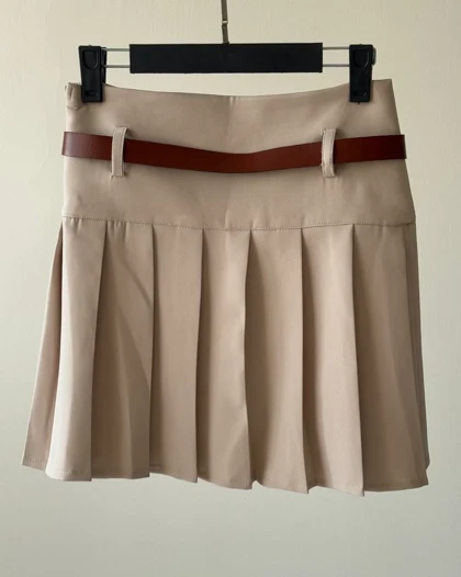 دامن پلیسه کمردار کد 400010