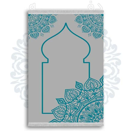 فرشینه از جنس پارچه هازان مخمل ترک طرح سجاده برند دفه کد DSJ 23