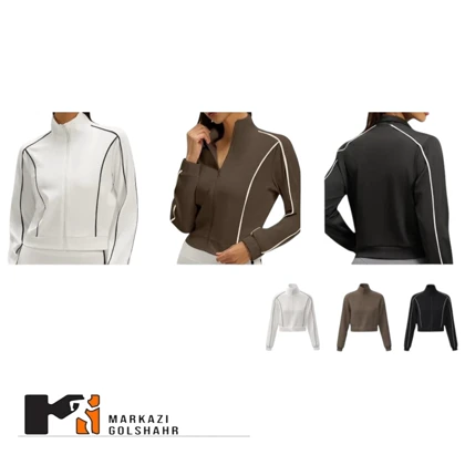 سویشرت بامبر زنانه پارچه اسپان کد 078