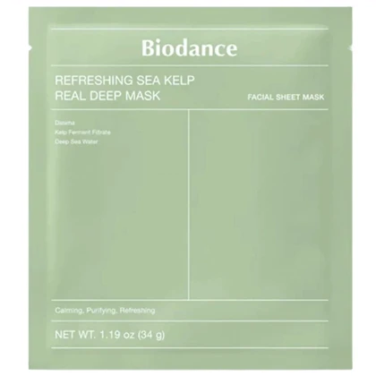 ماسک ورقه ای بایودنس Biodance مدل Sea Kelp با بافت هیدروژلی