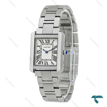 ساعت مچی کارتیه تانک Solo زنانه سیلور مدیوم Cartier-8371-L