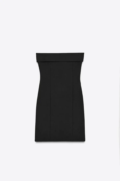 پیراهن دکلته میدی زارا Zara