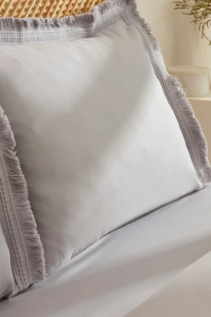 سرویس روتختی دو نفره Karaca Home مدل Helios پنبه - طوسی