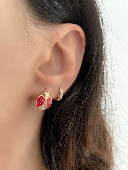 گوشواره کفشدوزک ژوپینگ