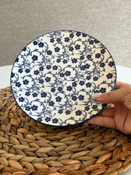 پیش دستی دنی هوم طرح گل سرمه ای / BA2_BA1