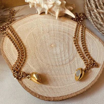 دستبند کاپلی قلبی