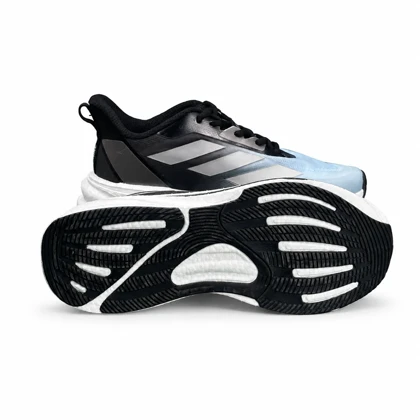 کفش کتانی مردانه مدل آدیداس ورزشی با زیره بست مشکی آبی Adidas New