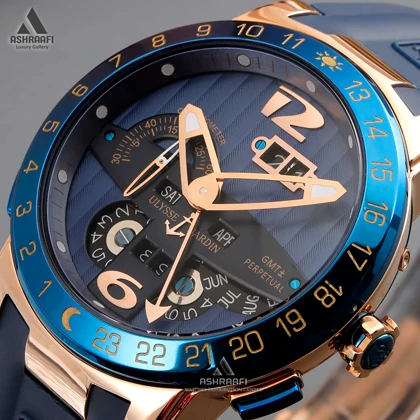 ساعت مچی اولیس ناردین سورمه‌ای Ulysse Nardin-20