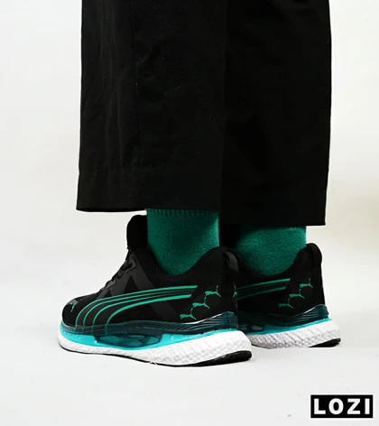 کفش کتانی ورزشی مشکی سبز مردانه PUMA