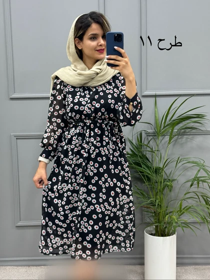 پیراهن حریر میدی 323