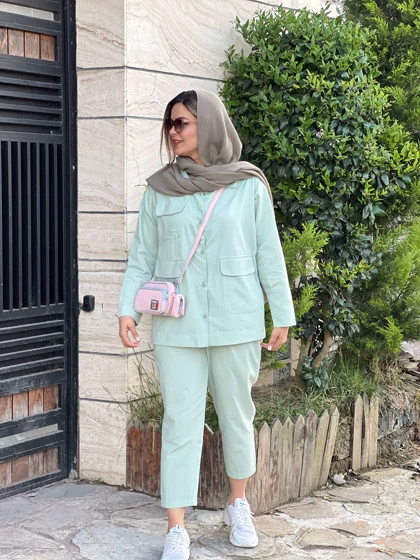 ست مانتو شلوار سه جیب