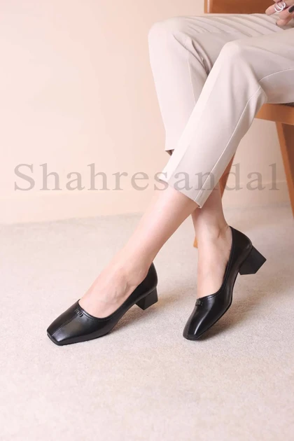 کفش پرسنلی پاشنه‌دار زنانه مژگان