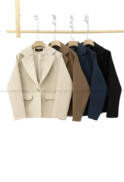 کت فوتر باکسی تک دکمه آستر دارکد1004802