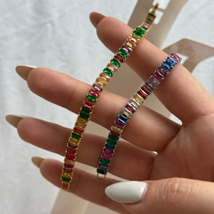 دستبند رنگ رنگی نوستالژی