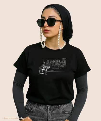 کراپ زنانه اصیل ایرانی طرح نگاه کوروش بزرگ