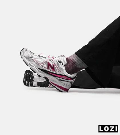کفش کتانی مردانه و زنانه سفید سرخابی NEW BALANCE 1064 مدل 5623