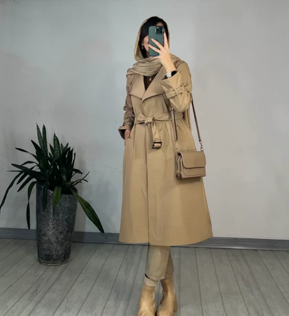 بارانی بلند ضد آب ژیکان