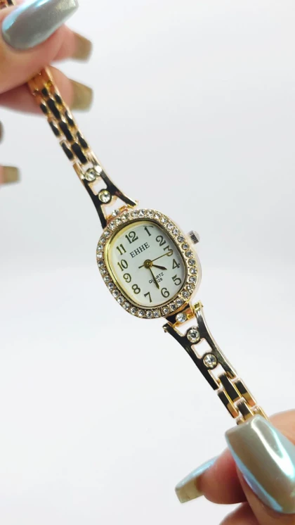 ساعت مچی زنانه مجلسی EHHE نگین‌دار با موتور کوارتز