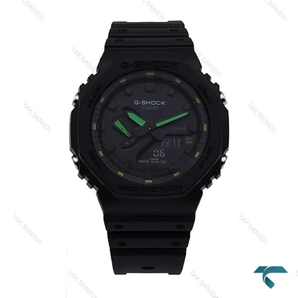 ساعت جیشاک GA2100 مردانه مشکی عقربه سبز G-Shock-5812-G