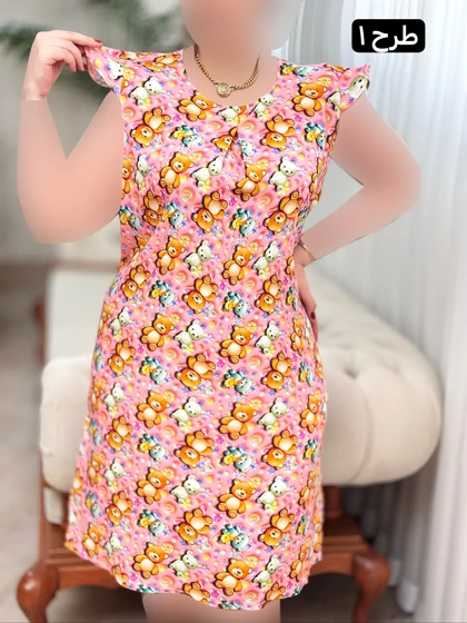 پیراهن نخی ستاره 3206