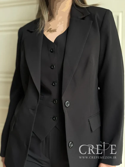 کت و جلیقه شلوار سه تیکه