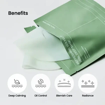 ماسک ورقه‌ای آرام‌بخش بیودنس با عصاره جلبک دریایی Biodance