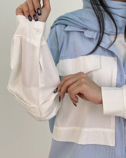 شومیز ترکیبی مرسده(41)کد:4898
