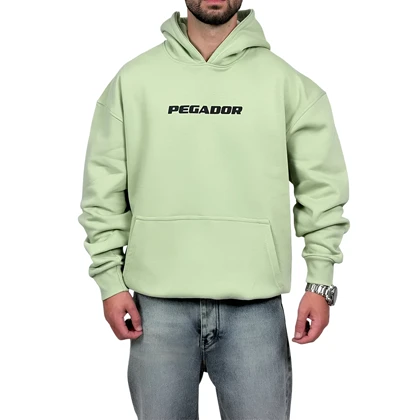 هودی پنبه سه نخ سبز ماچا مدل پگادور