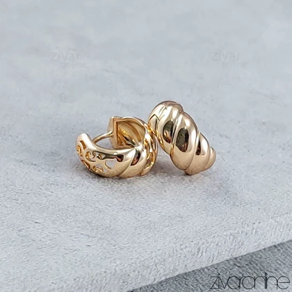 گوشواره مدل صدفی طلایی 20120