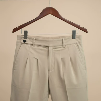 شلوار بنگال مام فیت مدل radin-کرم