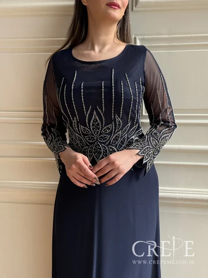 ماکسی سنگدوزی سایزبزرگ لاله