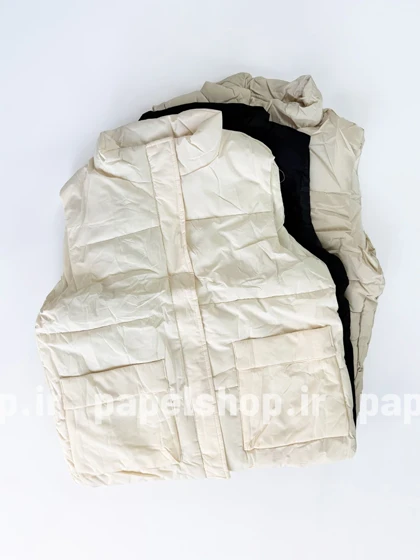 پافر زنانه شمعی زیپ مخفی دوجیب