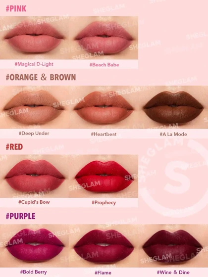 رژ لب شیگلم رنگ SHEGLAM Starlight Velvet Lipstick – Deep Under
