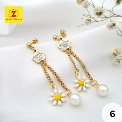 گوشواره استیل زنانه آویز بلند