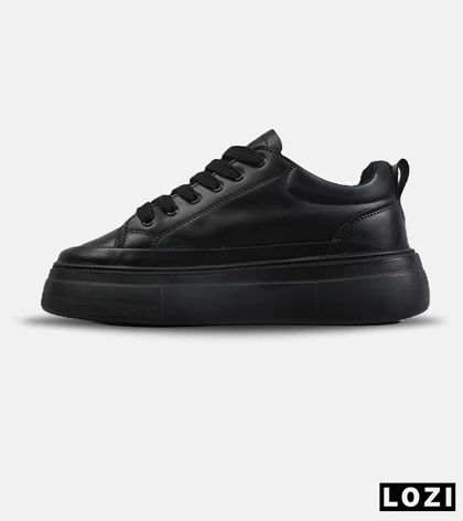 کتانی کژوال پول اند بیر مشکی زنانه خرید کفش اسپرت Pull&Bear مدل 9087