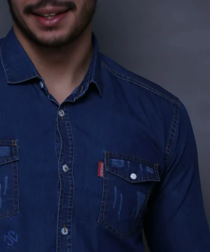 پیراهن جین سنگشور پارچه ترک کاور کش M_2XL