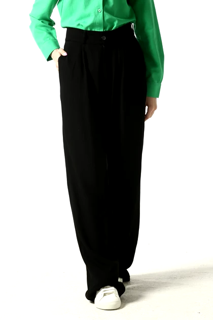 شلوار پیلی دار دمپا گشاد زنانه