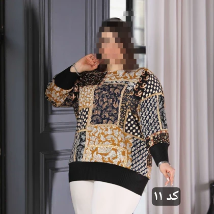 شومیز سایز بزرگ مدل پریسا