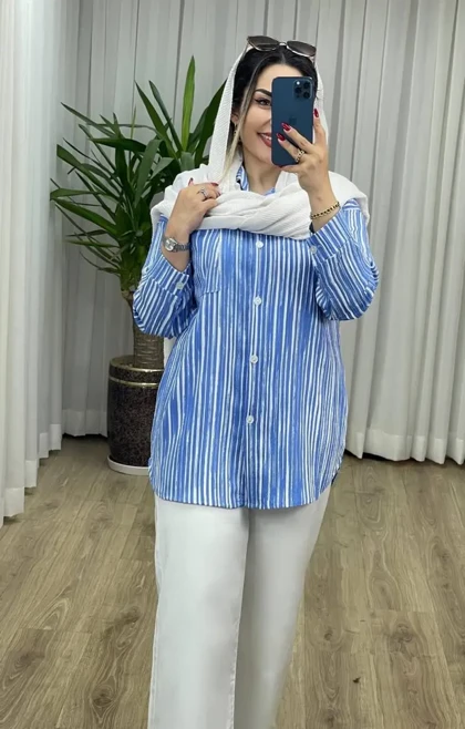 شومیز راه راه 3309