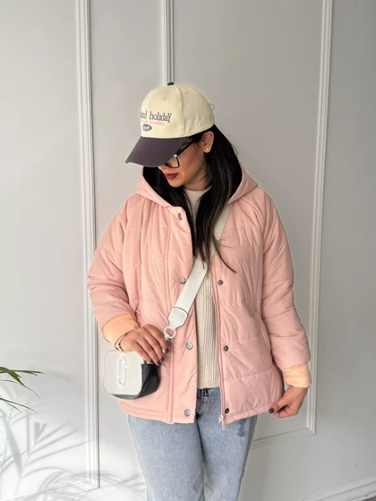 کاپشن کلاهدار سبا