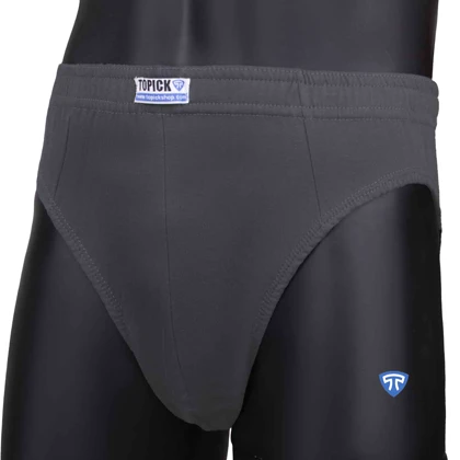 شورت اسلیپ پنبه کش لیفه ای (تک عددی) زغالی