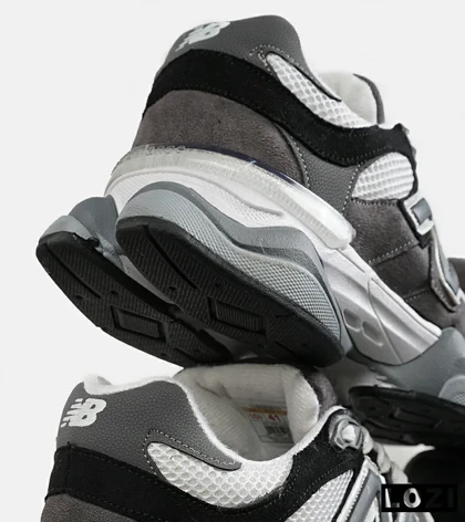 کفش کتانی مردانه و زنانه طوسی مشکی سفید NEW BALANCE 9060 مدل 7308