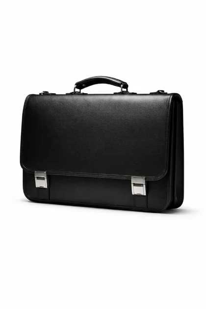 کیف اداری چرم طبیعی دوقفل