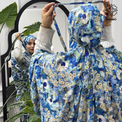 چادرنماز کیسه ای نیلگون