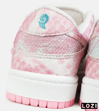 کفش کتانی زنانه صورتی سفید نایک NIKE dunk low steam puppet