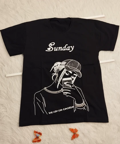 تیشرت نگین‌دار زنانه کد 403039