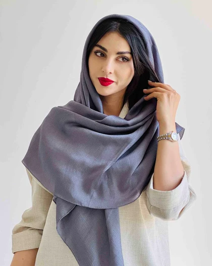 روسری کریستال شاین طوسی