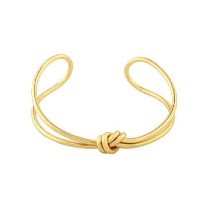 دستبند زنانه مدل بنگل دولاین گره‌ای