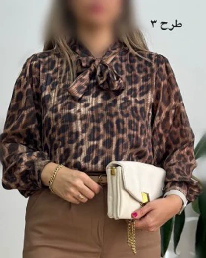 شومیز ساتن حریر لمه دار