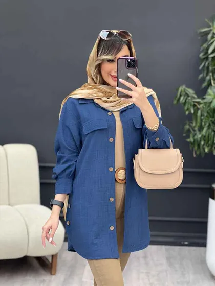 مانتو بغل سه دکمه آیلار